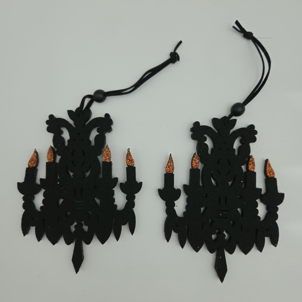 Vintage 2pcs Bethany Lowe Chandelier hanging Halloween Decor